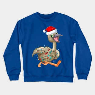 Xmas Emu Christmas Australian Funny Graphic Crewneck Sweatshirt